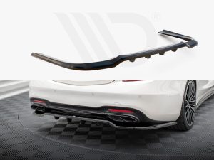 Maxton Rear Splitter (Vertical Bars) Mercedes-Benz S AMG-Line W222 Facelift Models