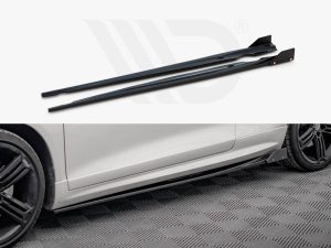 Maxton Side Skirts Diffusers V2 + Flaps for Volkswagen Scirocco R Mk3