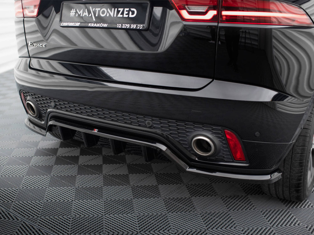 Maxton central rear splitter (vertical bars) jaguar e-pace r-dynamic mk1 3 Maxton central rear splitter (vertical bars) jaguar e-pace r-dynamic mk1 - image 3