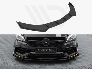 Maxton Street Pro Front Splitter + Flaps Mercedes-AMG CLA 45 Aero C117 Facelift Models