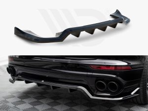 Maxton Rear Splitter (Vertical Bars) Porsche Cayenne Mk2 Facelift Models