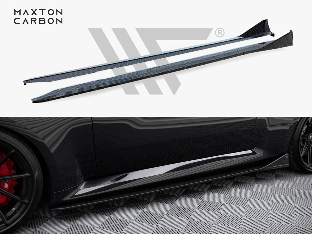 Maxton carbon fibre side skirts bmw m2 g87 1 Maxton carbon fibre side skirts bmw m2 g87