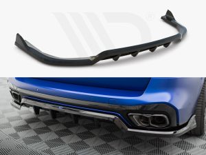 Maxton Central Rear Splitter (Vertical Bars) V2 BMW X5 M-Pack G05 Facelift Models