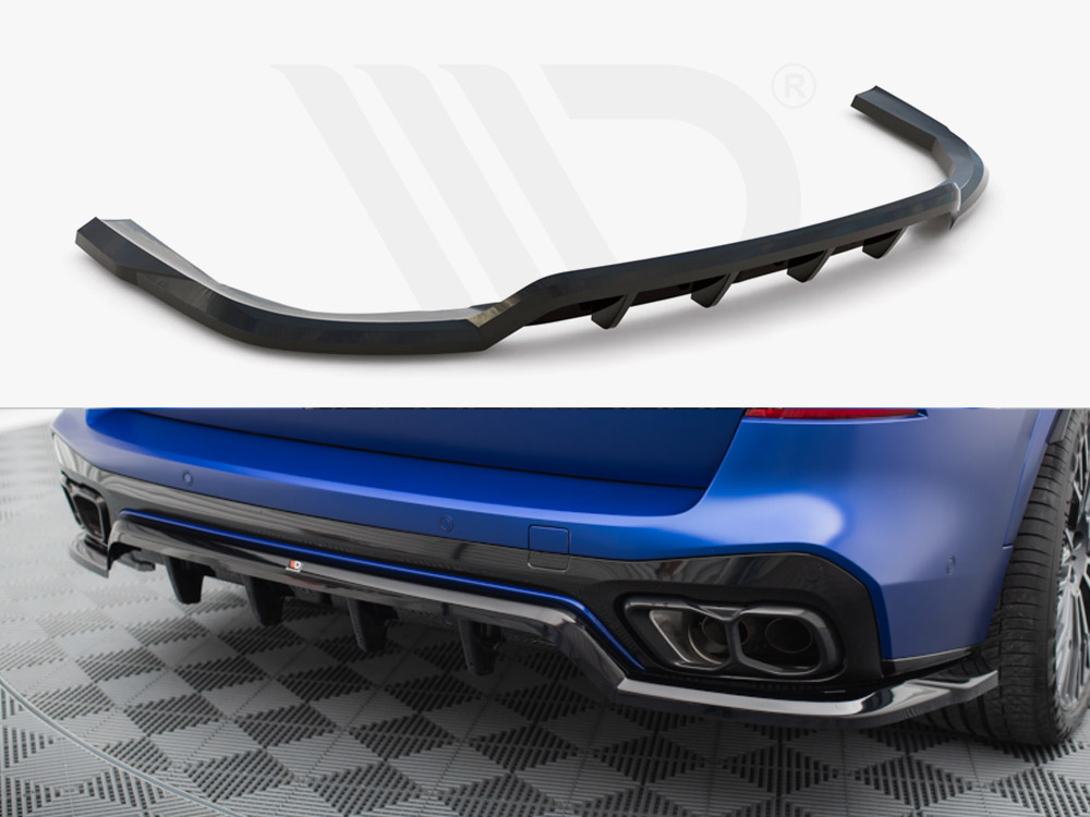 Maxton central rear splitter (vertical bars) v1 bmw x5 m-pack g05 facelift models 1 Maxton central rear splitter (vertical bars) v1 bmw x5 m-pack g05 facelift models