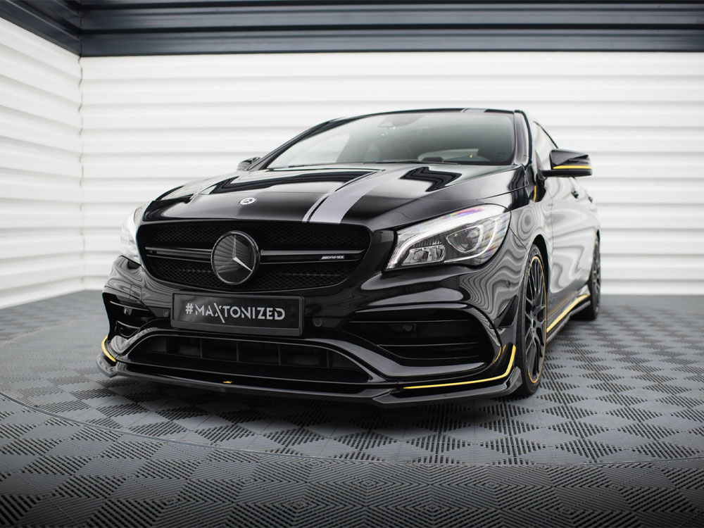 Maxton front splitter v4 mercedes-amg cla 45 aero c117 facelift models 2 Maxton front splitter v4 mercedes-amg cla 45 aero c117 facelift models - image 2