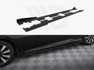 Maxton Street Pro Side Skirts Diffusers + Flaps Honda Civic Mk10