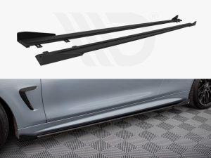 Maxton Street Pro Side Skirts Diffusers + Flaps BMW 4 Series Coupe / Gran Coupe / Cabrio M-Pack F32 / F36 / F33