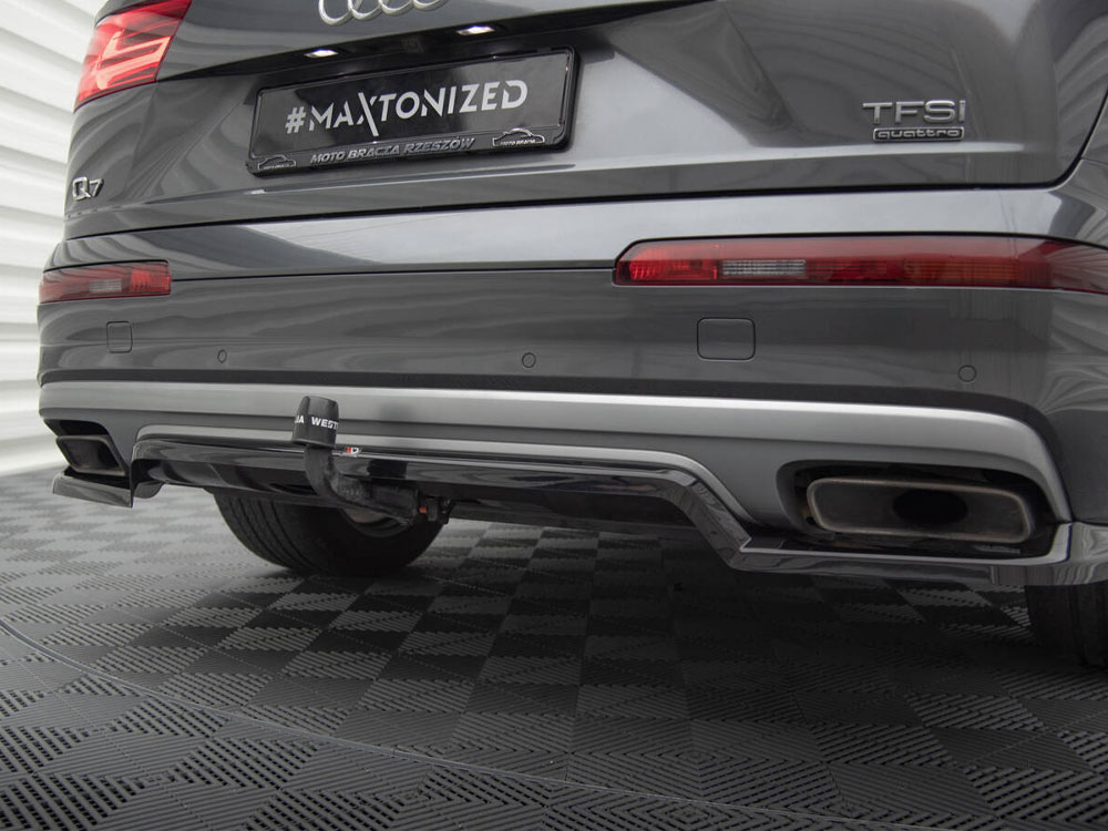 Maxton central rear splitter (vertical bars) audi q7 mk2 5 Maxton central rear splitter (vertical bars) audi q7 mk2 - image 5
