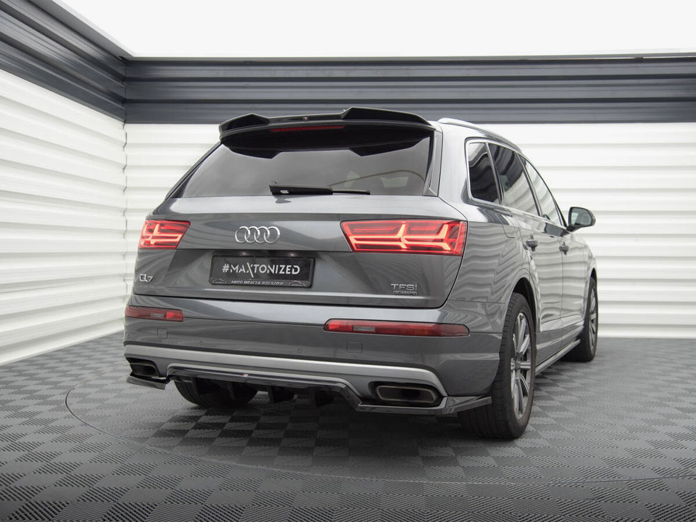 Maxton central rear splitter (vertical bars) audi q7 mk2 2 Maxton central rear splitter (vertical bars) audi q7 mk2 - image 2
