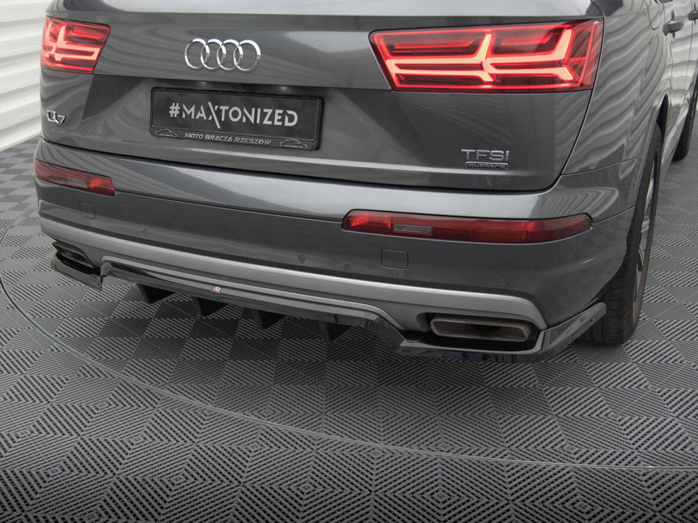 Maxton central rear splitter (vertical bars) audi q7 mk2 3 Maxton central rear splitter (vertical bars) audi q7 mk2 - image 3