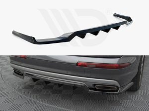 Maxton Central Rear Splitter (Vertical Bars) Audi Q7 Mk2