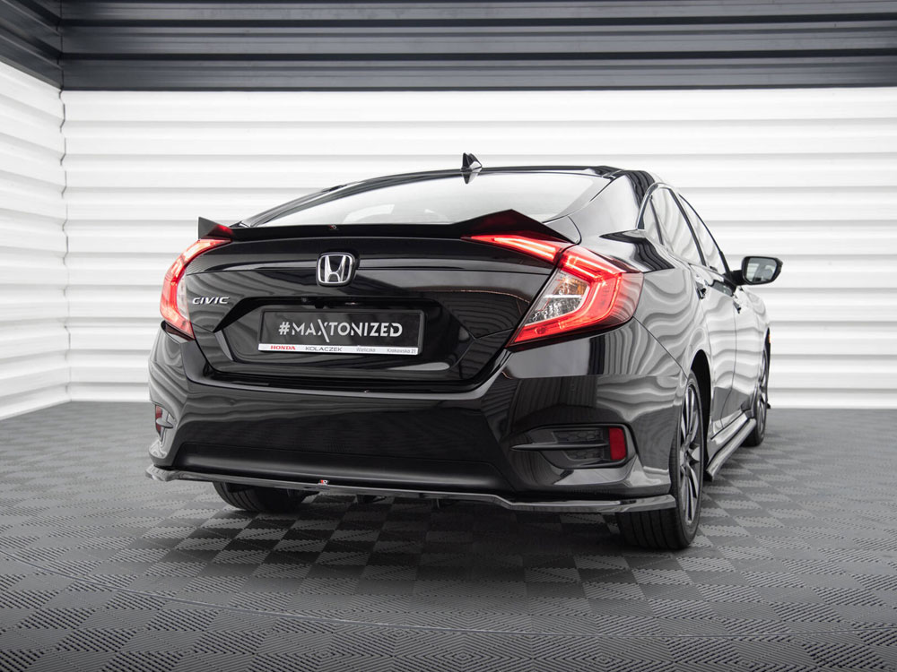 Maxton central rear splitter (vertical bars) honda civic mk10 2 Maxton central rear splitter (vertical bars) honda civic mk10 - image 2