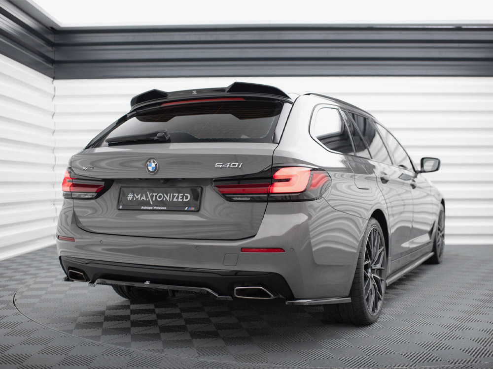 Maxton central rear splitter (vertical bars) bmw 5 series g30/g31 facelift models 2 Maxton central rear splitter (vertical bars) bmw 5 series g30/g31 facelift models - image 2