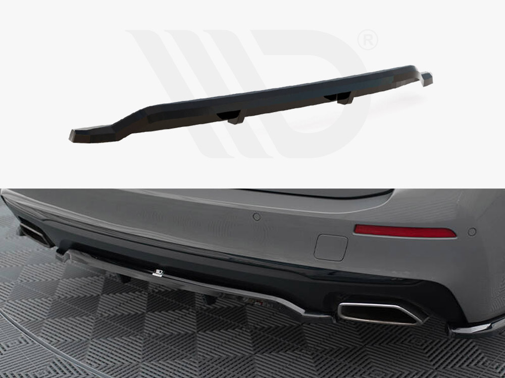 Maxton central rear splitter (vertical bars) bmw 5 series g30/g31 facelift models 1 Maxton central rear splitter (vertical bars) bmw 5 series g30/g31 facelift models