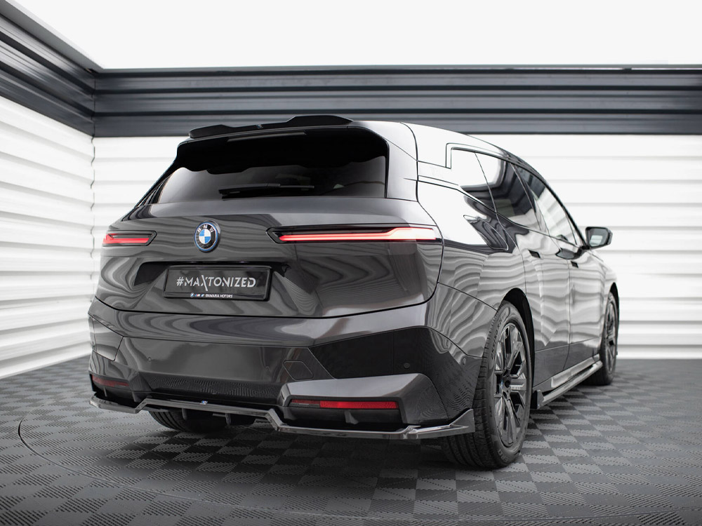Maxton central rear splitter (vertical bars) bmw ix m-pack i20 2 Maxton central rear splitter (vertical bars) bmw ix m-pack i20 - image 2