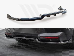 Maxton Central Rear Splitter (Vertical Bars) BMW iX M-Pack I20