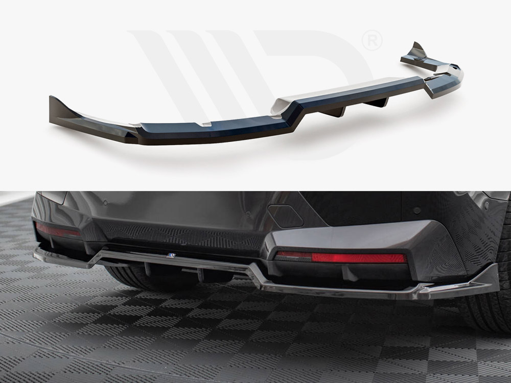 Maxton central rear splitter (vertical bars) bmw ix m-pack i20 1 Maxton central rear splitter (vertical bars) bmw ix m-pack i20