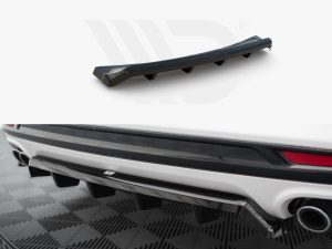 Maxton Central Rear Splitter (Vertical Bars) Ford Mondeo Sport Mk5 Facelift Models / Fusion Sport Mk2 Facelift Models