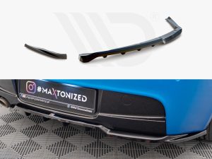 Maxton Central Rear Splitter (Vertical Bars) BMW 1 M-Pack E87 Facelift Models
