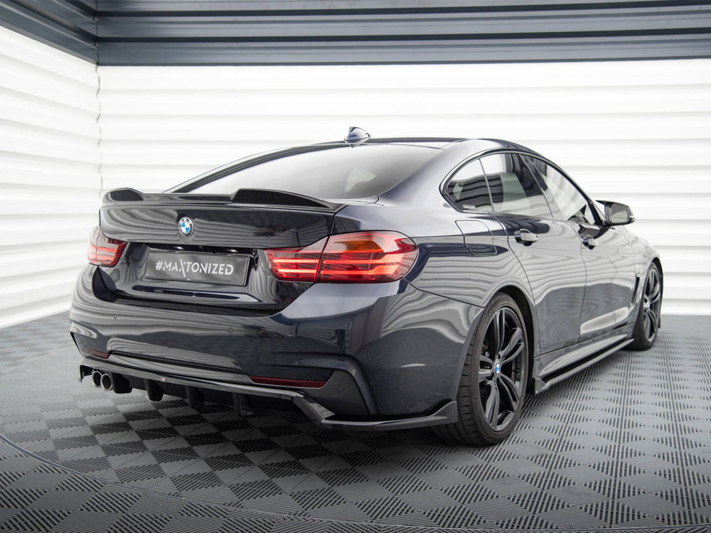 Maxton central rear splitter (vertical bars) bmw 4 series coupe/gran coupe/cabrio m-pack f32/f36/f33 2 Maxton central rear splitter (vertical bars) bmw 4 series coupe/gran coupe/cabrio m-pack f32/f36/f33 - image 2