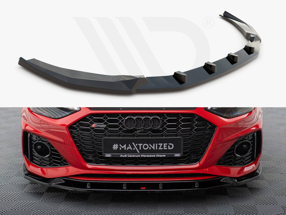 Maxton front splitter v2 audi rs4 b9 facelift models 1 Maxton front splitter v2 audi rs4 b9 facelift models