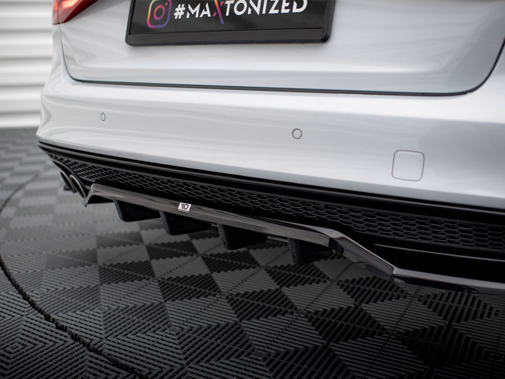Maxton central rear splitter (vertical bars) audi a4 competition b8 facelift models 5 Maxton central rear splitter (vertical bars) audi a4 competition b8 facelift models - image 5