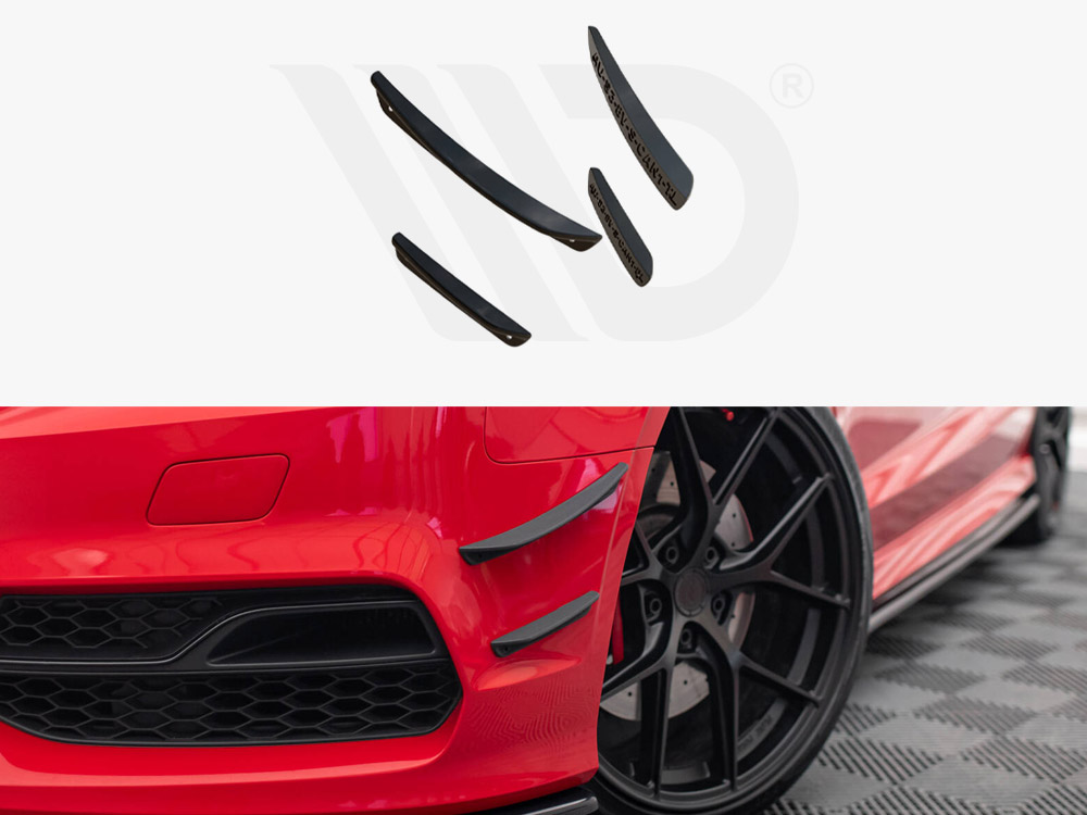 Maxton front bumper wings (canards) audi s3/a3 s-line 8v saloon/cabrio 1 Maxton front bumper wings (canards) audi s3/a3 s-line 8v saloon/cabrio