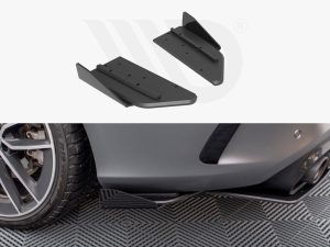Maxton Street Pro Rear Side Splitters + Flaps Mercedes-AMG C43 Coupe C205 Facelift Models