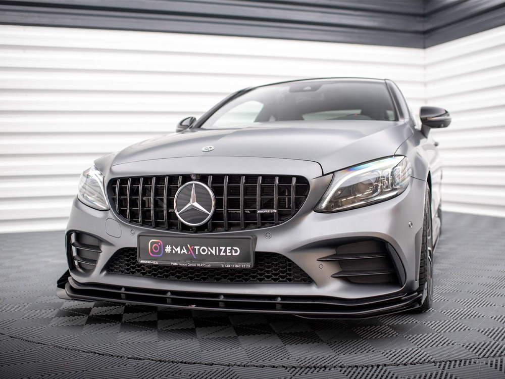 Maxton street pro front splitter + flaps mercedes-amg c43 coupe c205 facelift models 2 Maxton street pro front splitter + flaps mercedes-amg c43 coupe c205 facelift models - image 2