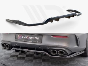 Maxton Rear Splitter (Vertical Bars) Mercedes-AMG C43 Coupe C205 Facelift Models