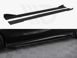 Maxton Street Pro Side Skirts Diffusers + Flaps Mercedes-Benz A AMG-Line W176 Facelift Models