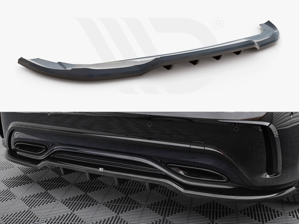 Maxton rear splitter (vertical bars) mercedes-benz a amg-line w176 facelift models 1 Maxton rear splitter (vertical bars) mercedes-benz a amg-line w176 facelift models