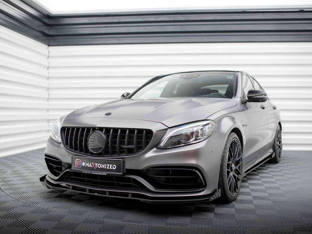 Maxton street pro front splitter + flaps mercedes-amg c63 saloon/estate w205 facelift models 2 Maxton street pro front splitter + flaps mercedes-amg c63 saloon/estate w205 facelift models - image 2
