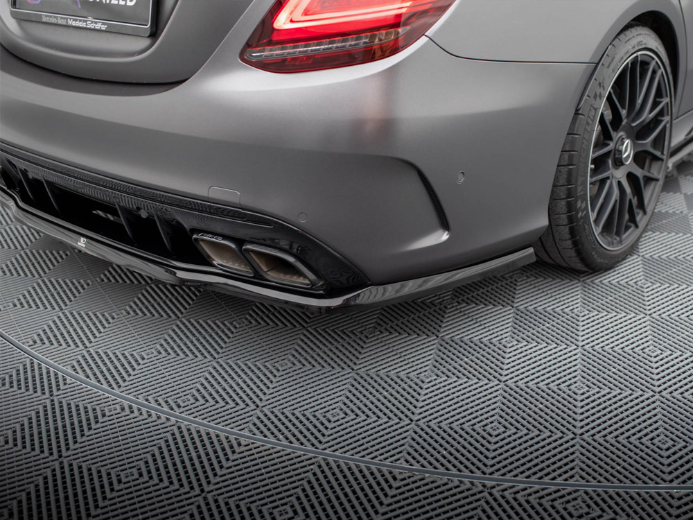 Maxton rear splitter (vertical bars) mercedes-amg c63 saloon/estate w205 facelift models 5 Maxton rear splitter (vertical bars) mercedes-amg c63 saloon/estate w205 facelift models - image 5