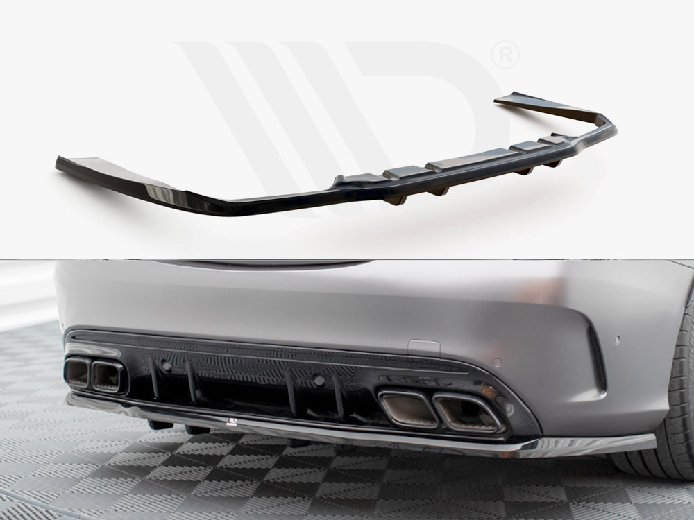 Maxton rear splitter (vertical bars) mercedes-amg c63 saloon/estate w205 facelift models 1 Maxton rear splitter (vertical bars) mercedes-amg c63 saloon/estate w205 facelift models
