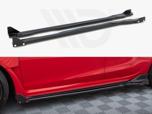 Maxton Side Skirts Diffusers V1 + Flaps Honda Civic Type-R Mk11