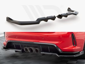Maxton Central Rear Splitter (Vertical Bars) V2 Honda Civic Type-R Mk11