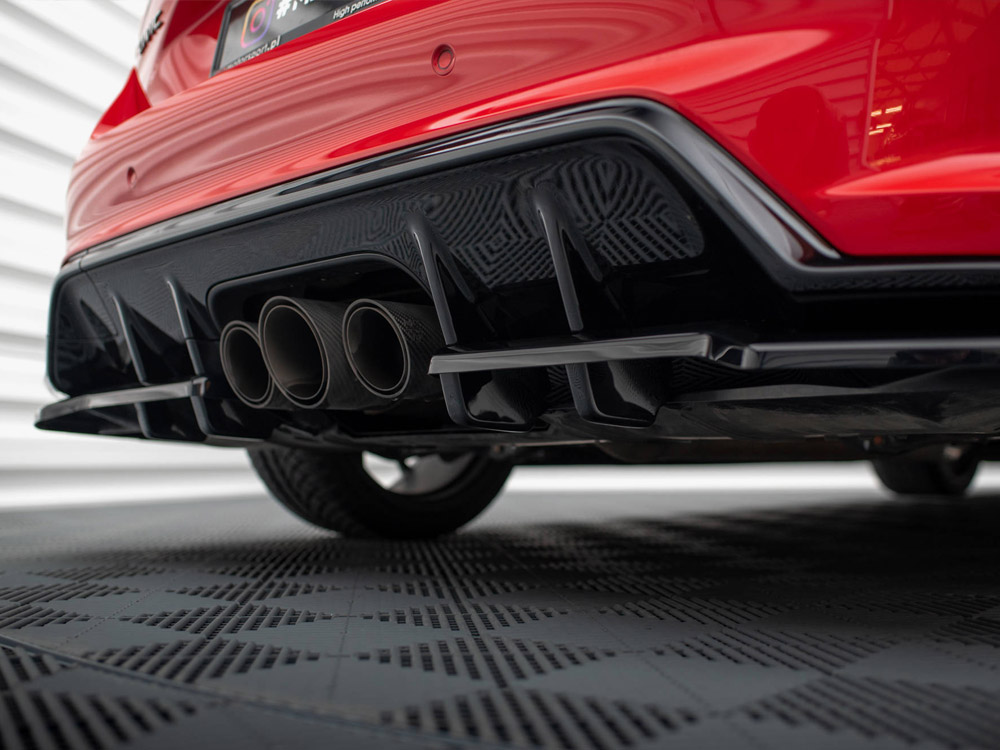 Maxton central rear splitter (vertical bars) v1 honda civic type-r mk11 3 Maxton central rear splitter (vertical bars) v1 honda civic type-r mk11 - image 3