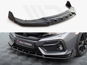 Maxton Front Splitter V1 + Flaps Honda Civic Sport Mk10