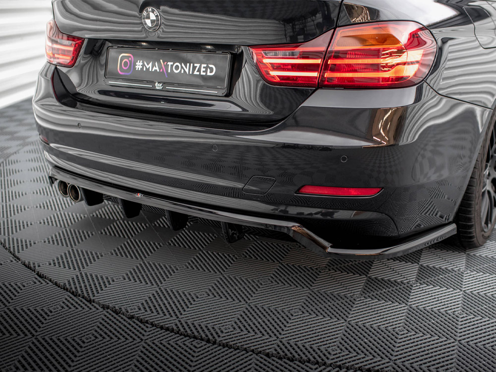 Maxton central rear splitter (vertical bars) bmw 4 gran coupe f36 3 Maxton central rear splitter (vertical bars) bmw 4 gran coupe f36 - image 3