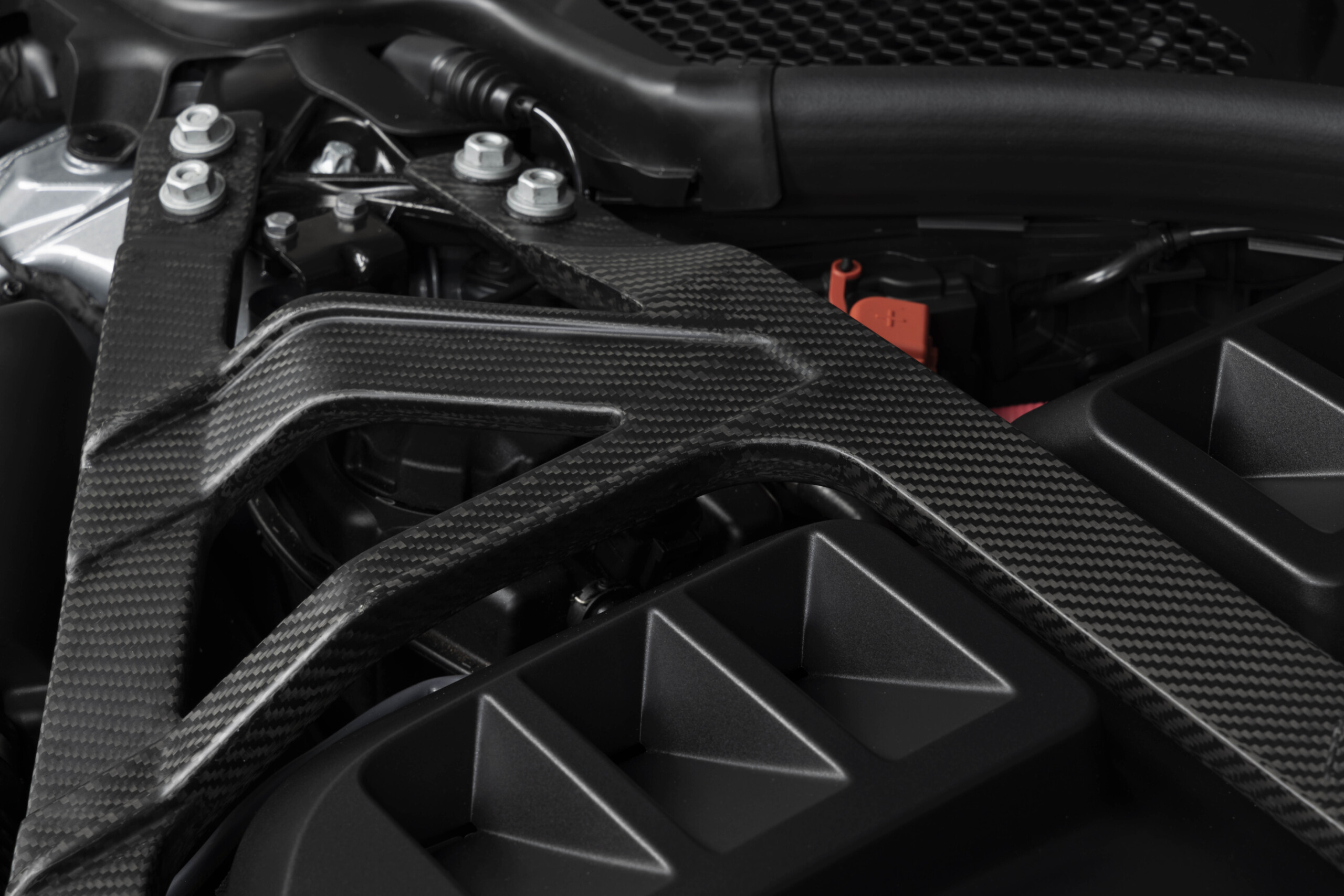 Dinan matte carbon fibre strut tower brace for 2021-2025 bmw m2/m3/m4 (g80/g82/g83/g87) 6 Dinan matte carbon fibre strut tower brace for 2021-2025 bmw m2/m3/m4 (g80/g82/g83/g87) - image 6