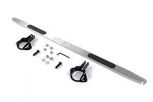 D180-0461 - Dinan Rear Shock Tower Brace for BMW 3 Series (E46) 1999-2006 - Brushed Aluminium with Carbon Inlays