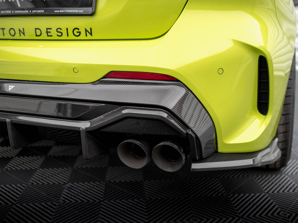 Maxton carbon fibre rear diffuser v1 + milltek sport exhaust bmw 1 series f40 m-pack / m135i 9 Maxton carbon fibre rear diffuser v1 + milltek sport exhaust bmw 1 series f40 m-pack / m135i - image 9