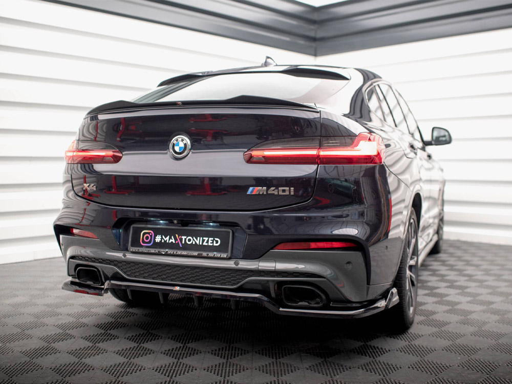 Maxton central rear splitter (vertical bars) v2 bmw x4 m40i g02 2 Maxton central rear splitter (vertical bars) v2 bmw x4 m40i g02 - image 2