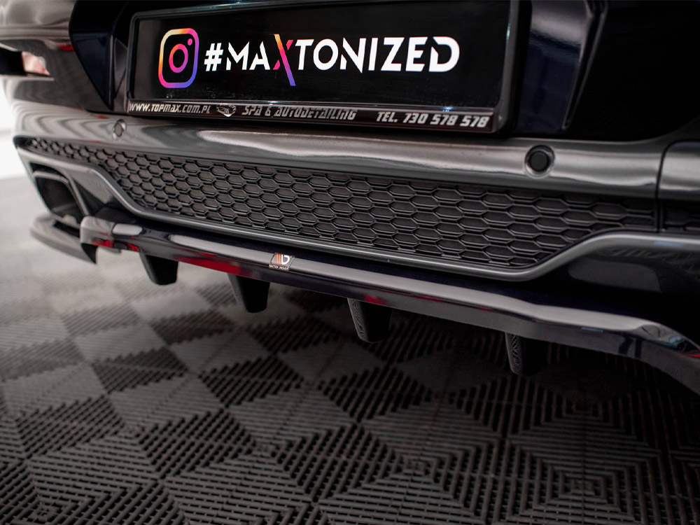 Maxton central rear splitter (vertical bars) v2 bmw x4 m40i g02 4 Maxton central rear splitter (vertical bars) v2 bmw x4 m40i g02 - image 4