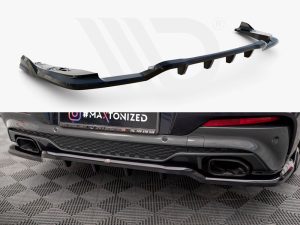 Maxton Central Rear Splitter (Vertical Bars) V2 BMW X4 M40i G02