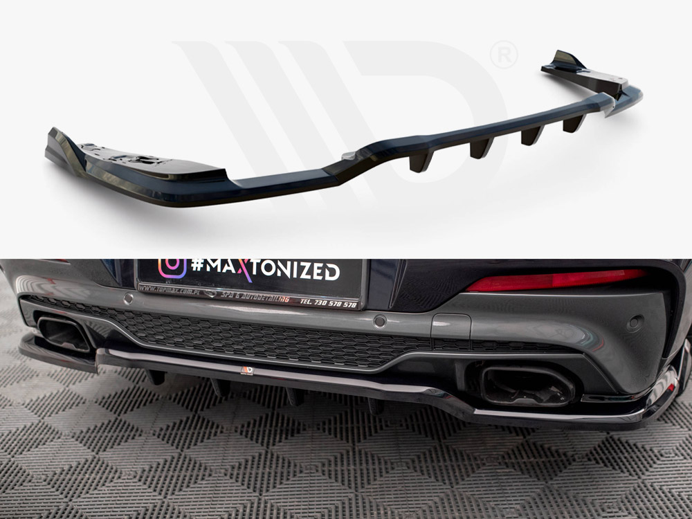 Maxton central rear splitter (vertical bars) v2 bmw x4 m40i g02 1 Maxton central rear splitter (vertical bars) v2 bmw x4 m40i g02