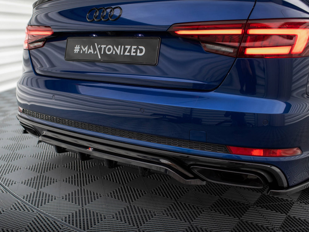 Maxton central rear splitter (vertical bars) audi a4 competition b9 3 Maxton central rear splitter (vertical bars) audi a4 competition b9 - image 3