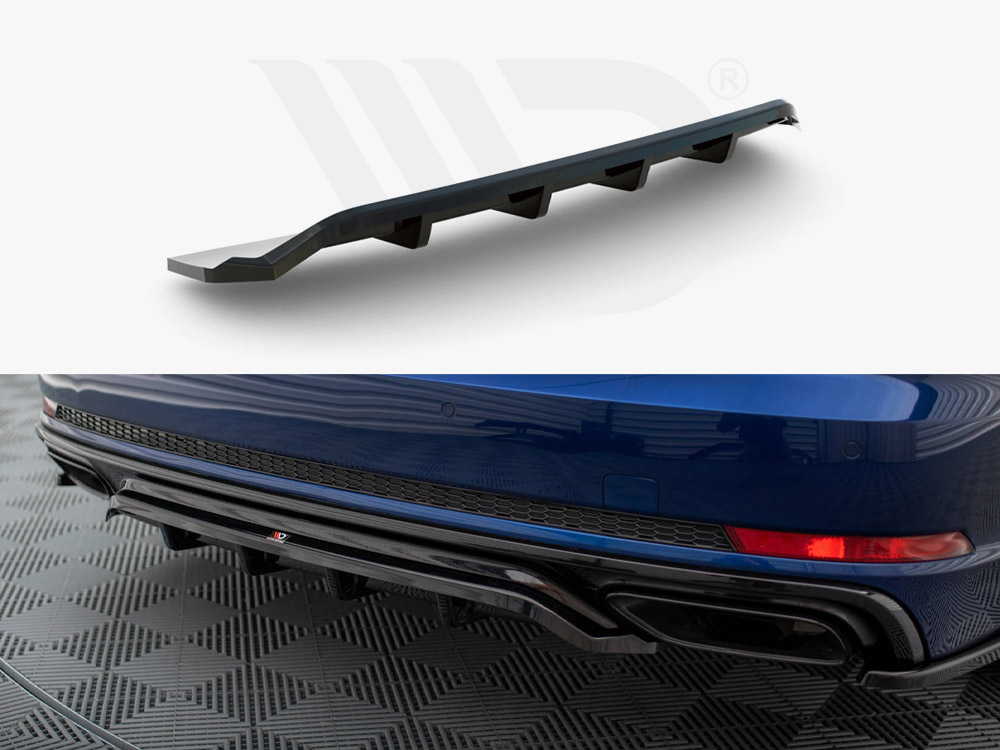 Maxton central rear splitter (vertical bars) audi a4 competition b9 1 Maxton central rear splitter (vertical bars) audi a4 competition b9