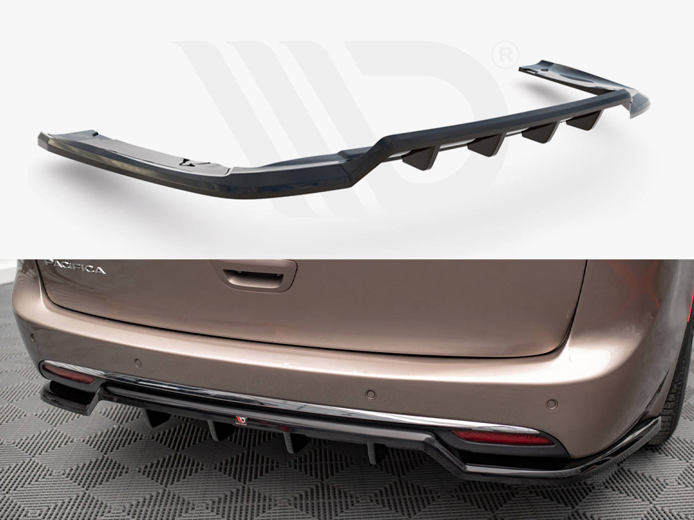 Maxton central rear splitter (vertical bars) chrysler pacifica mk2 1 Maxton central rear splitter (vertical bars) chrysler pacifica mk2